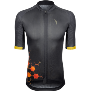 Capra Seeker Black & Orange Men's Cycling Jersey